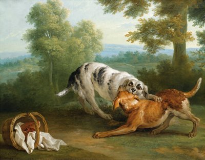 The Dog Carrying His Dinner to His Master by Jean Baptiste Oudry